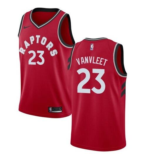 Men's Toronto Raptors Red #23 Fred Vanvleet Stitched NBA Jersey